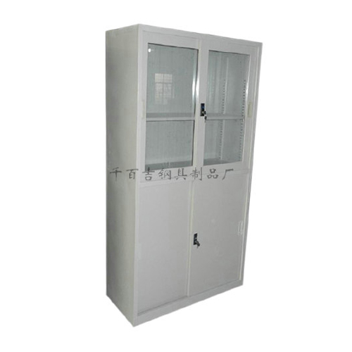 上移玻下對(duì)開(kāi)鐵制文件柜J-006A